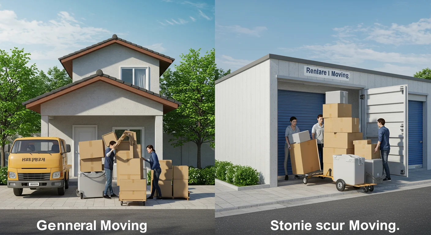 일반 포장이사와 보관이사의 차이점