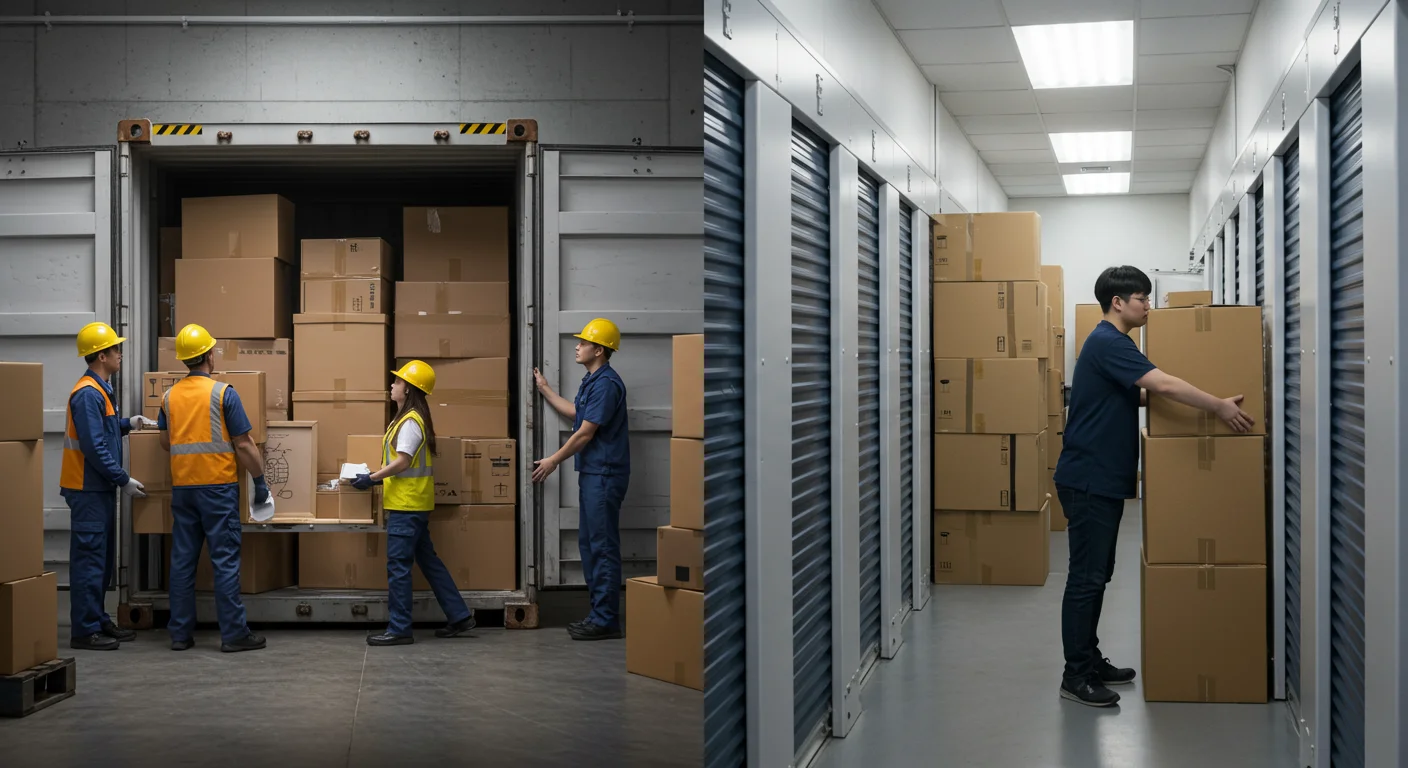 보관이사 서비스 유형: 컨테이너 vs 셀프 스토리지