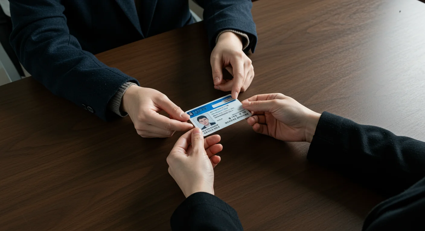 필수 인적사항 및 신분증 확인 절차