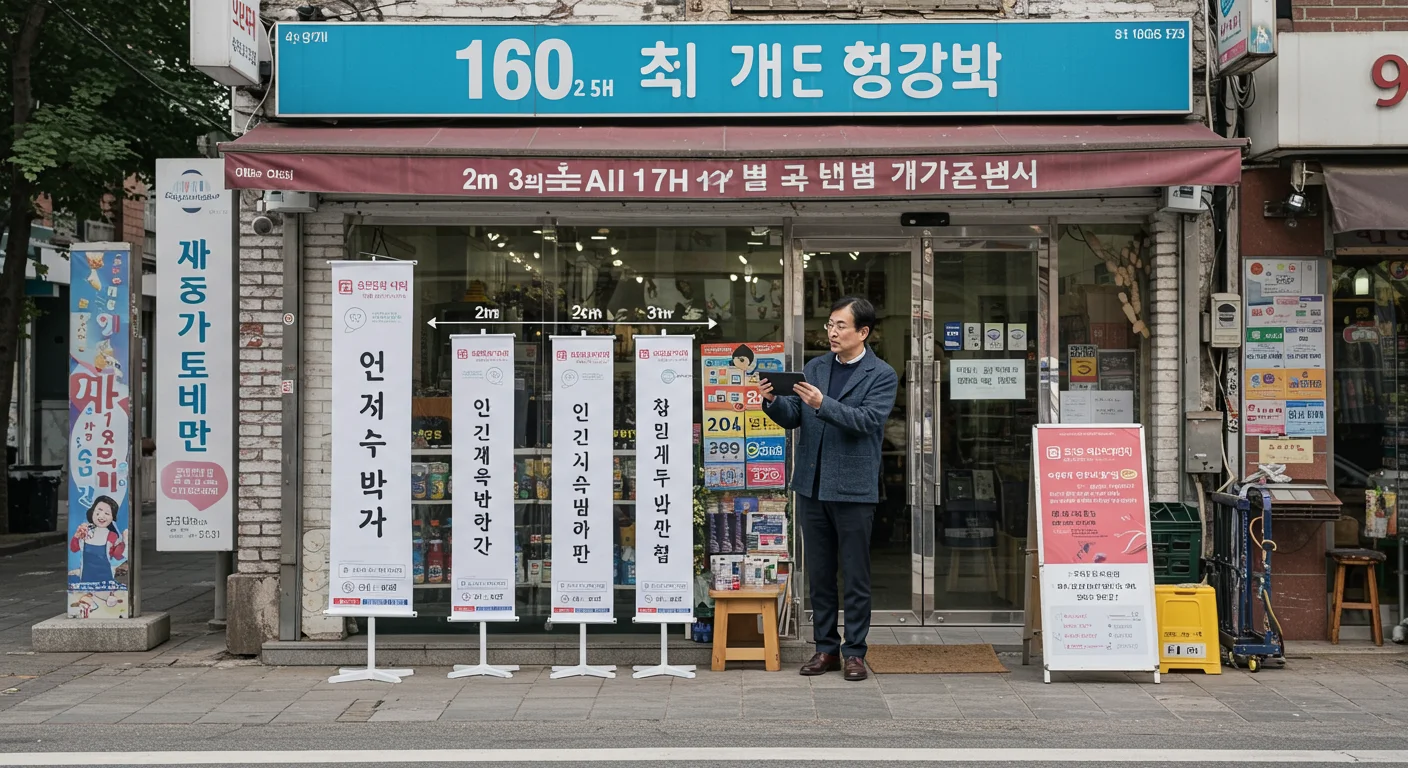 우리 가게에 딱 맞는 에어간판 사이즈 고르기