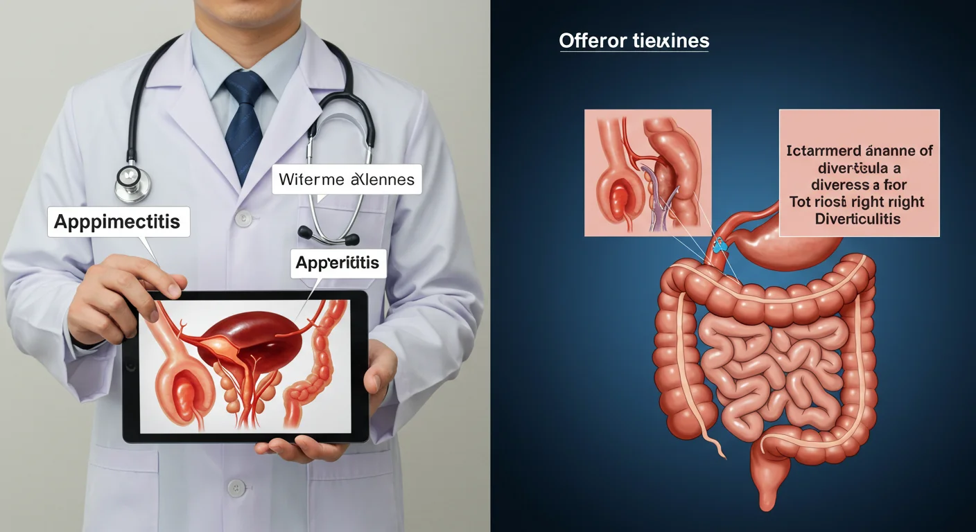 충수염과 헷갈리는 대장게실염, 어떻게 구분하죠?