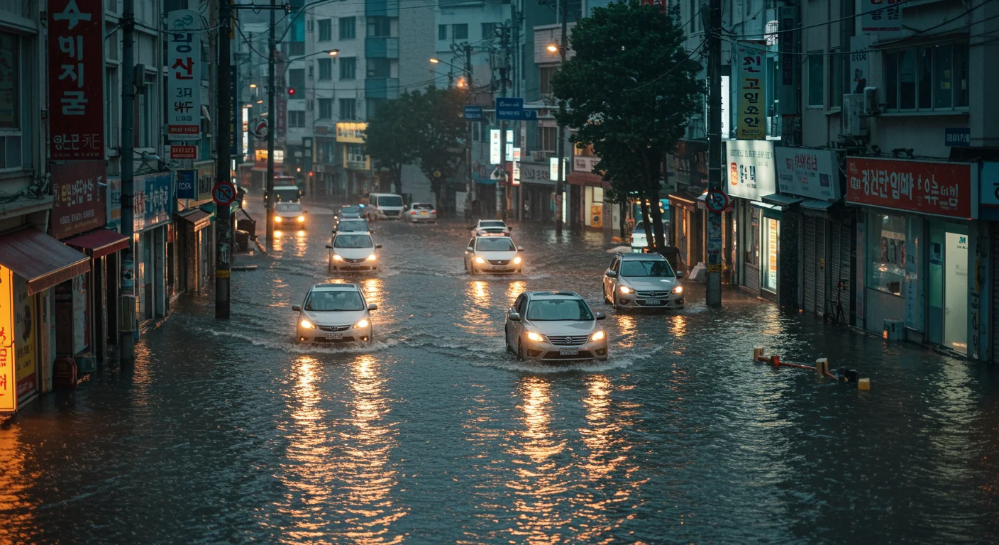 2025년 부산을 강타한 비, 얼마나 왔을까요?