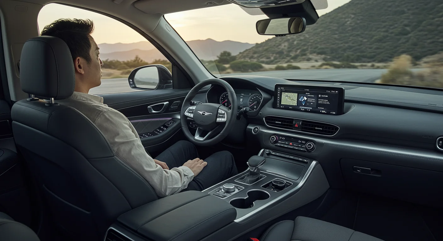 달리는 라운지! GV80 하이브리드의 실내 디자인과 첨단 기능