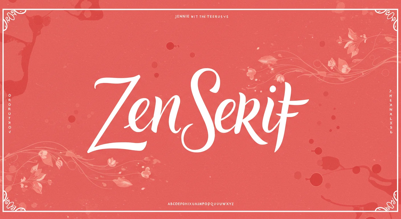 블랙핑크 제니의 젠세리프 폰트, 어떤 폰트인가요?