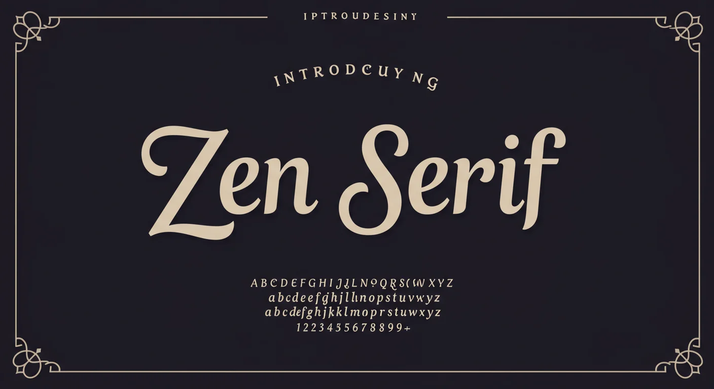 젠세리프 디자인의 특별한 매력은?