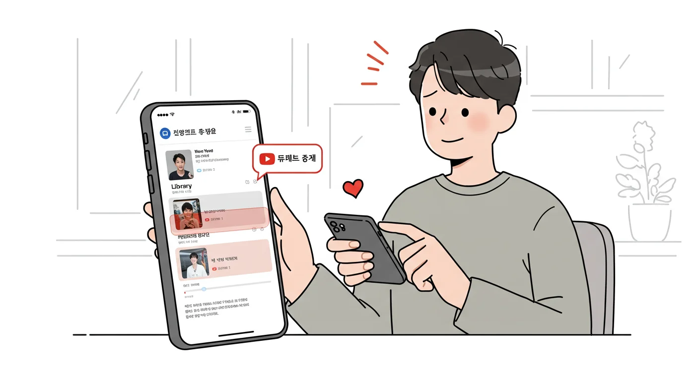 개별 오프라인 저장 동영상 삭제하는 방법