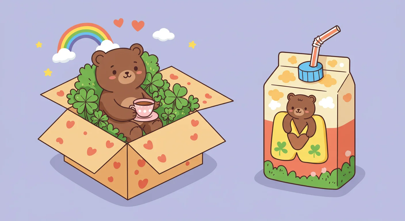 마음을 담은 다이소 팝업 선물박스 & 행운주스