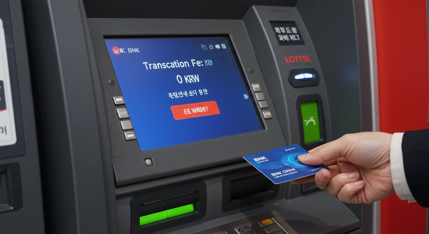 BNK경남은행 고객님, 수수료 걱정 마세요!