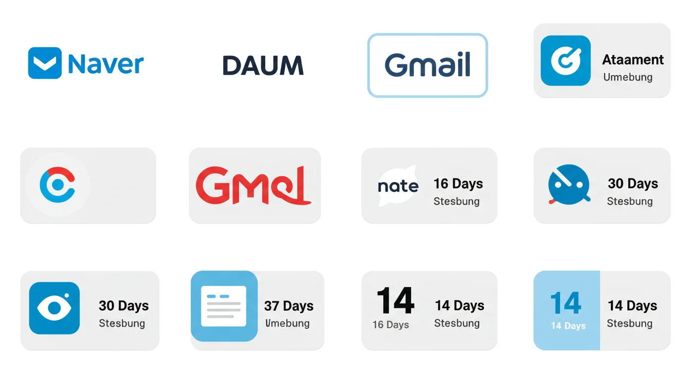 주요 메일 서비스별 첨부파일 보관 기간은 얼마일까요?