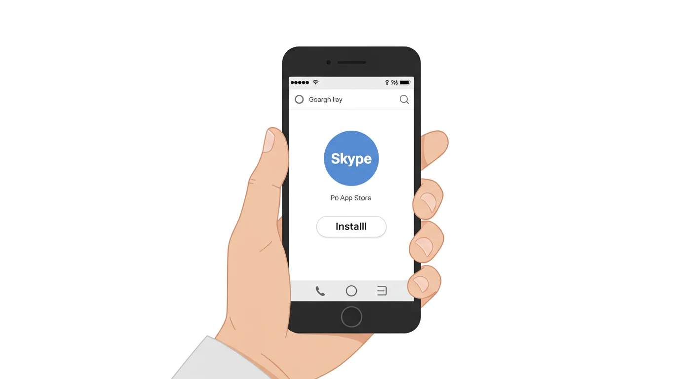 휴대폰으로 스카이프 설치 & 계정 등록 방법