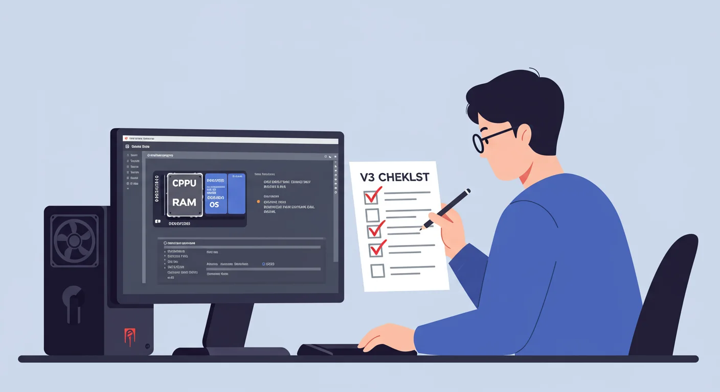 내 컴퓨터가 V3 Lite를 쓸 수 있을까? (시스템 요구사항 확인)