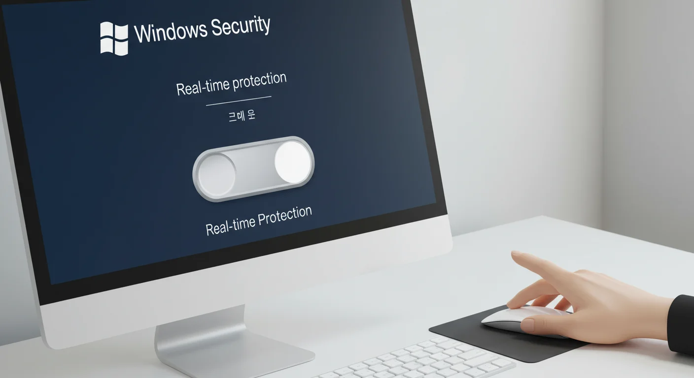 윈도우 보안 프로그램이 막고 있다면?