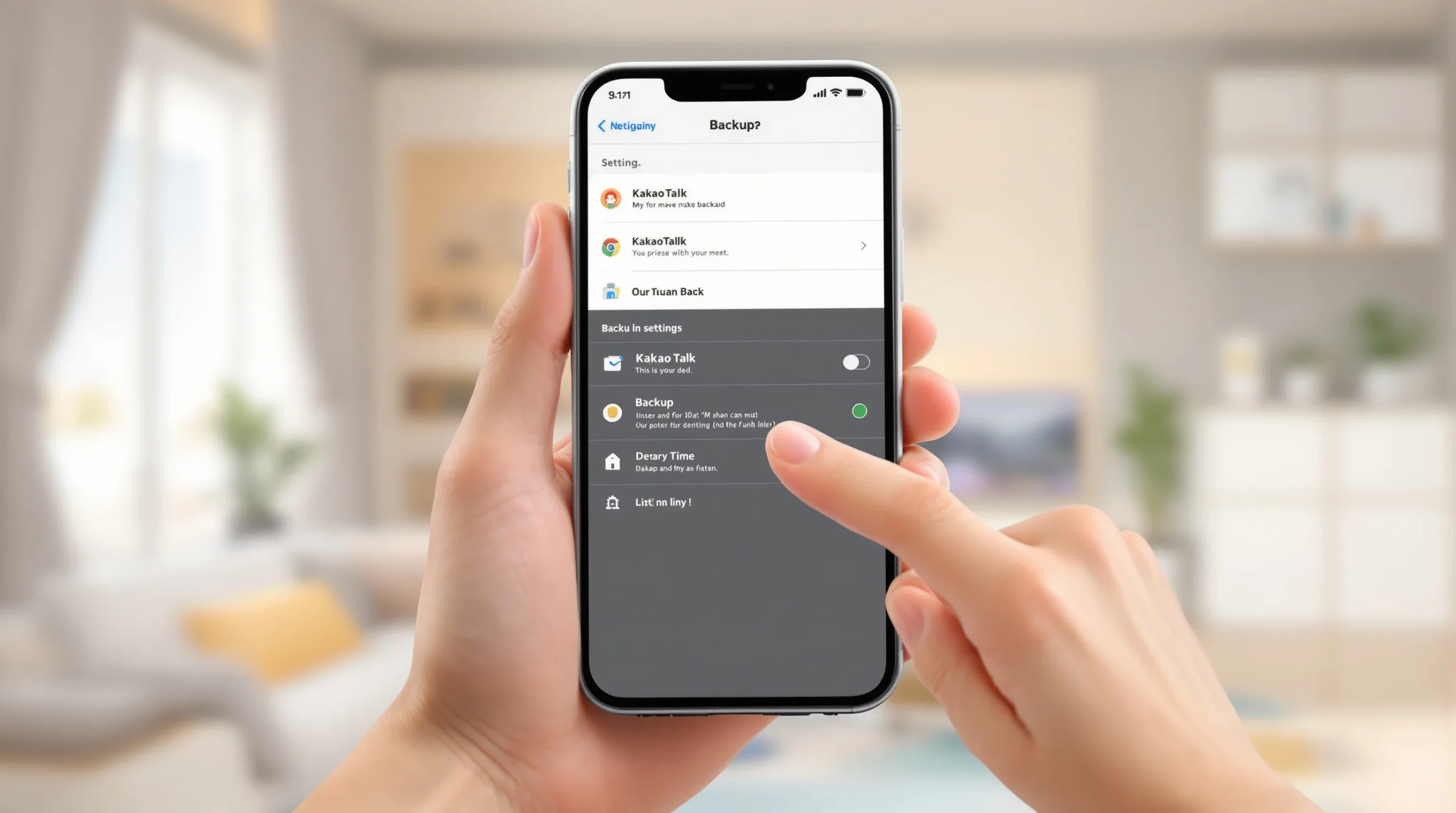 카카오톡 자체 백업으로 대화 복구하기
