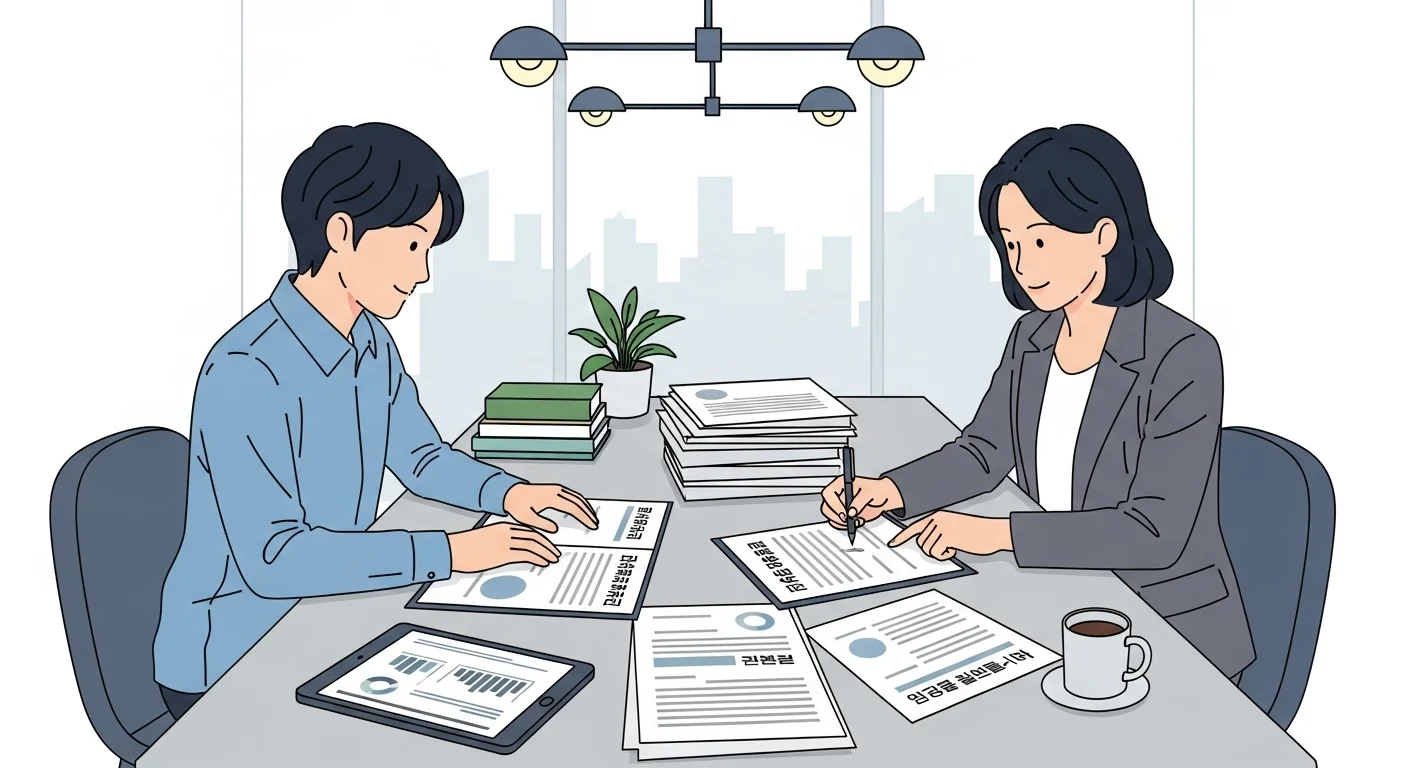 확인서면과 확인조서 발급 절차