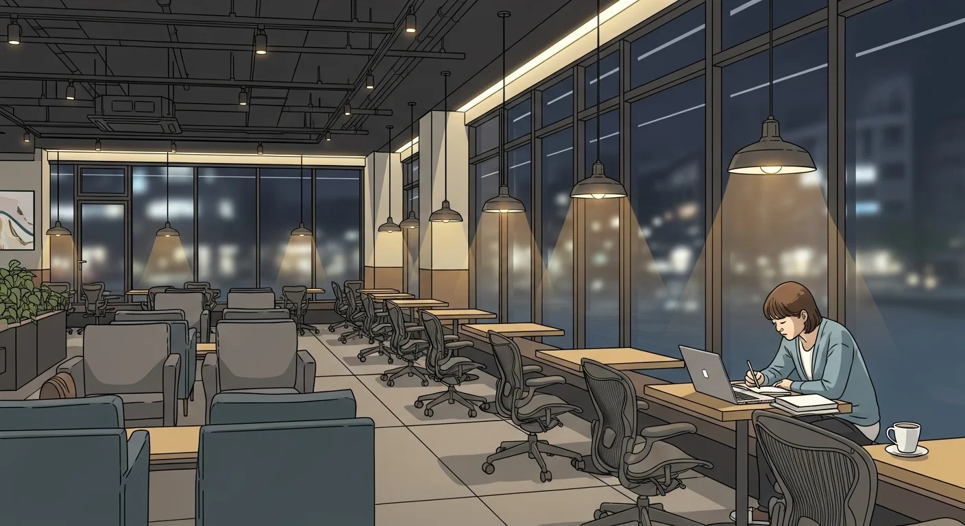 나만의 아지트, 운서역 24시 카페 분위기