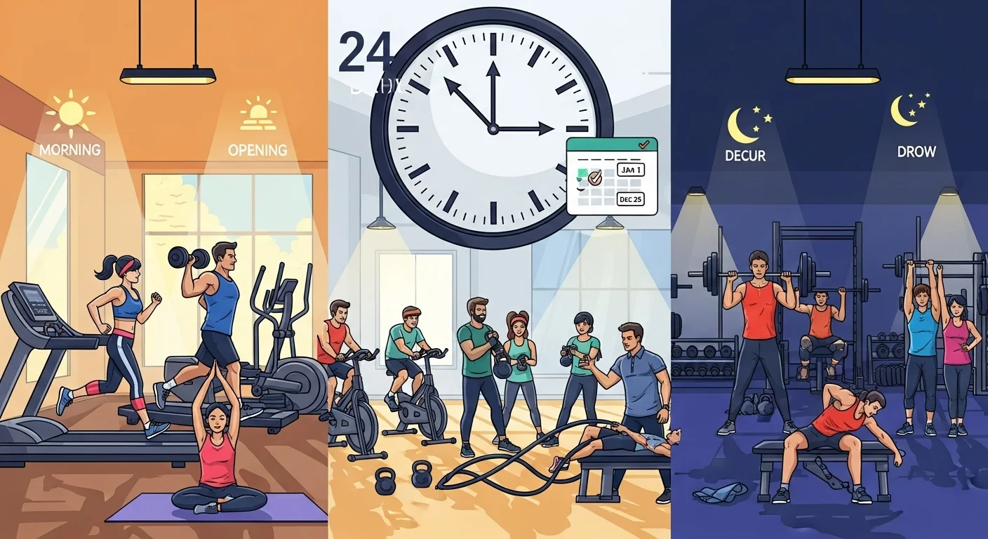 언제든 운동할 수 있는 운영시간과 휴관일