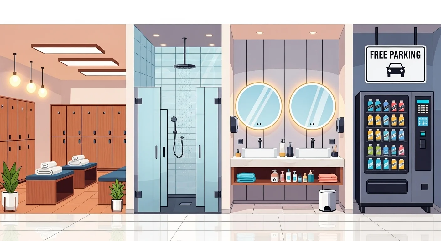 운동 후 편안하게! 헬스장 편의시설