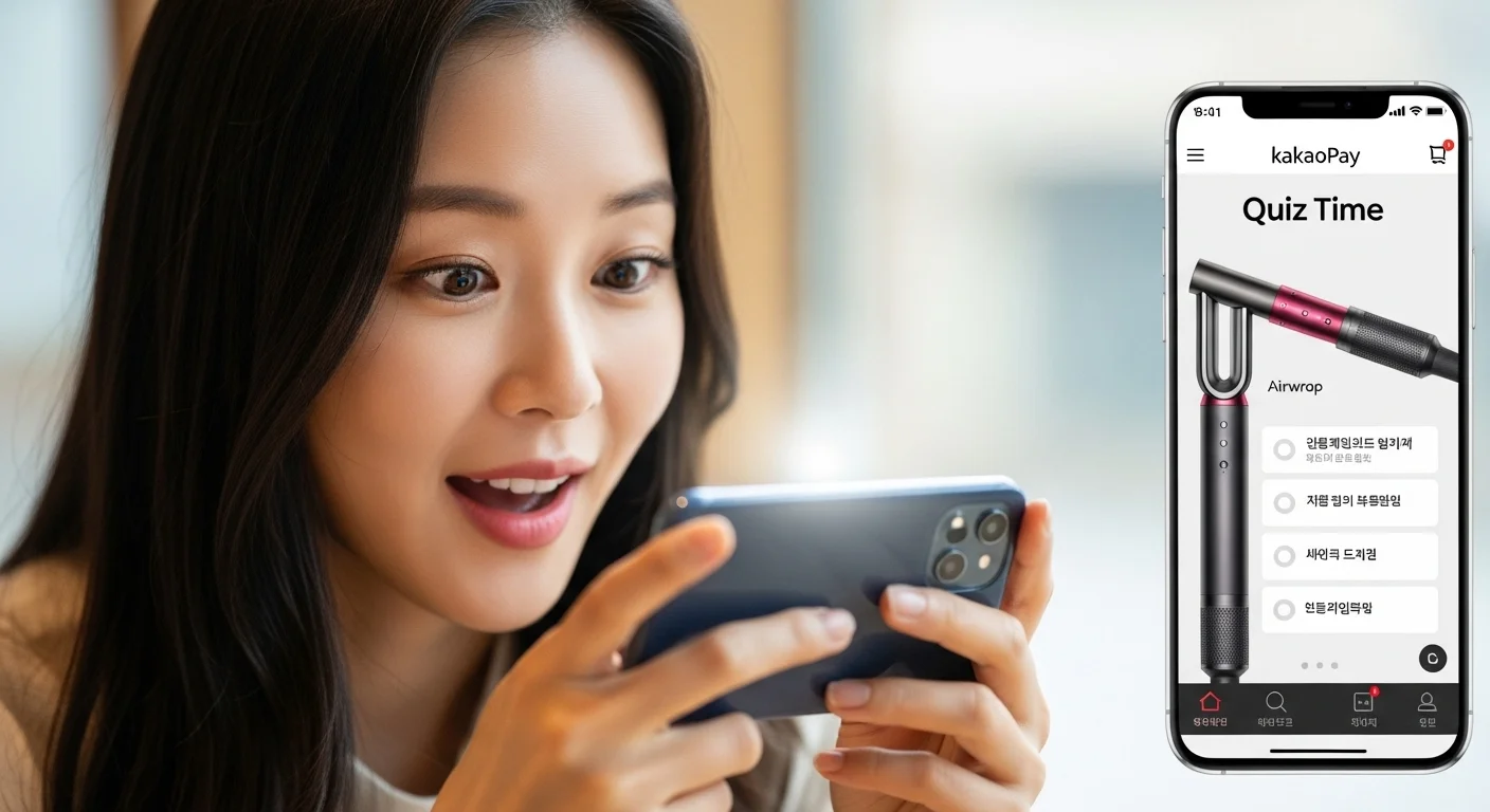 카카오페이 퀴즈타임과 다이슨 프로모션은 무엇인가요?