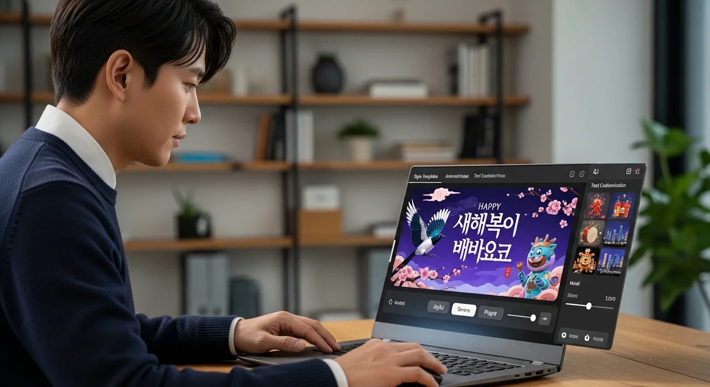 AI로 나만의 2026년 새해 인사말 GIF 만드는 방법!