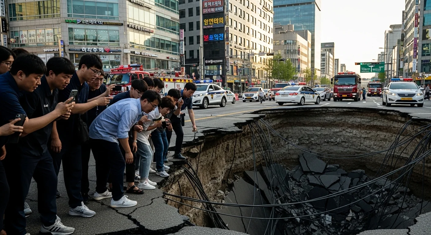 2025년 발생했던 충격적인 싱크홀 사고들