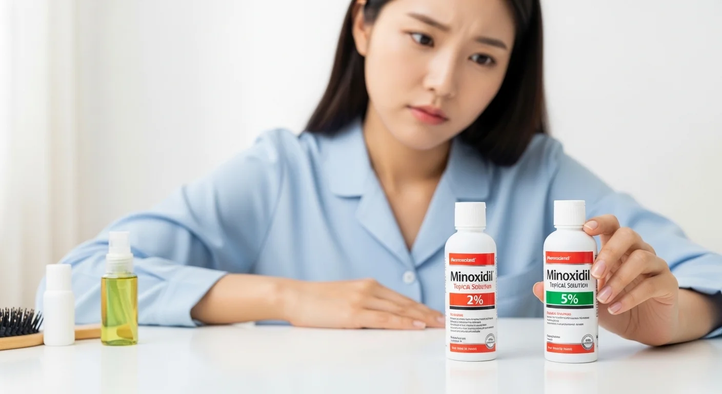 여성용 미녹시딜, 2%와 5%는 뭐가 다를까요?