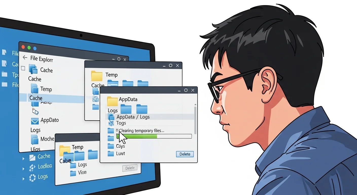라이센스 정보 및 로그인 캐시 초기화하는 방법