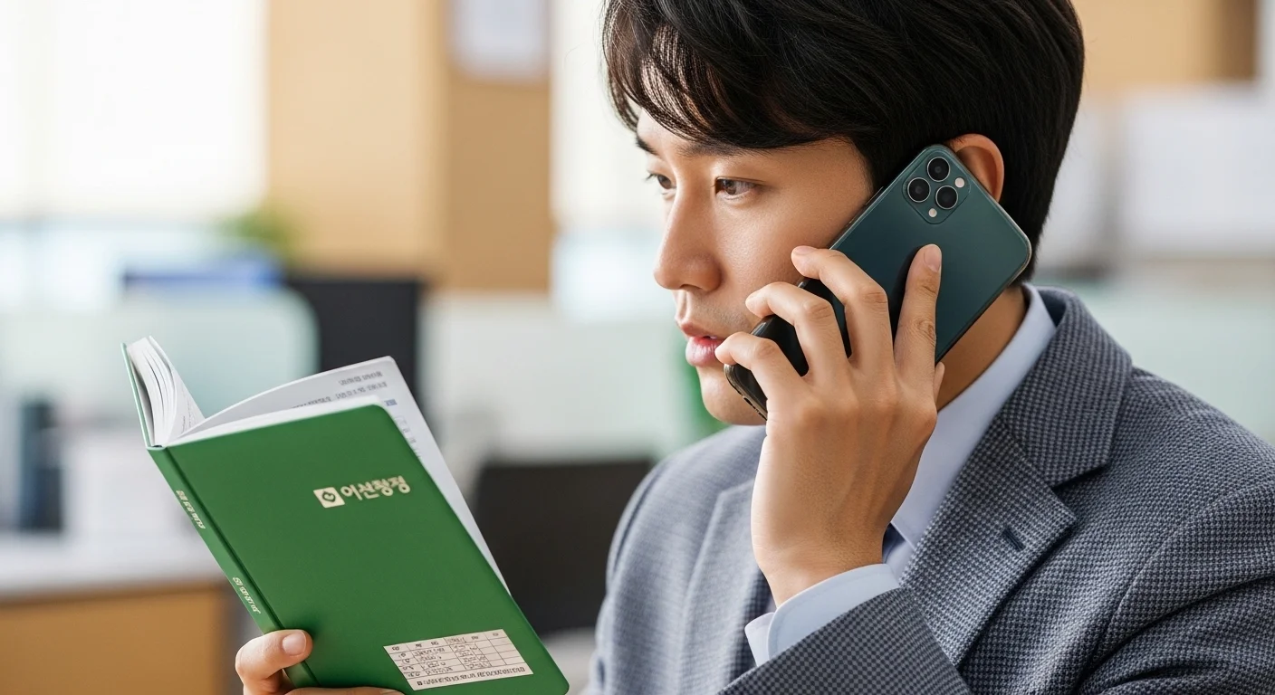 실물 통장과 전화로 농협 계좌 확실하게 확인하기