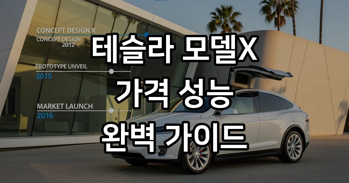 테슬라 모델X 가격 성능 제원 2026년형 정보