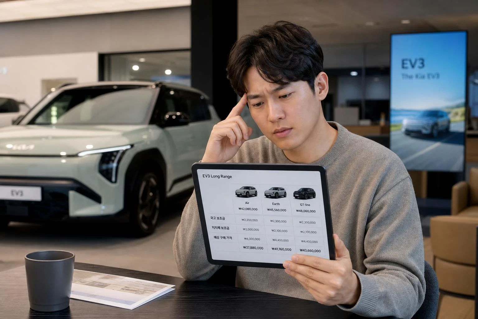 EV3 롱레인지, 트림별 가격과 실구매가는?