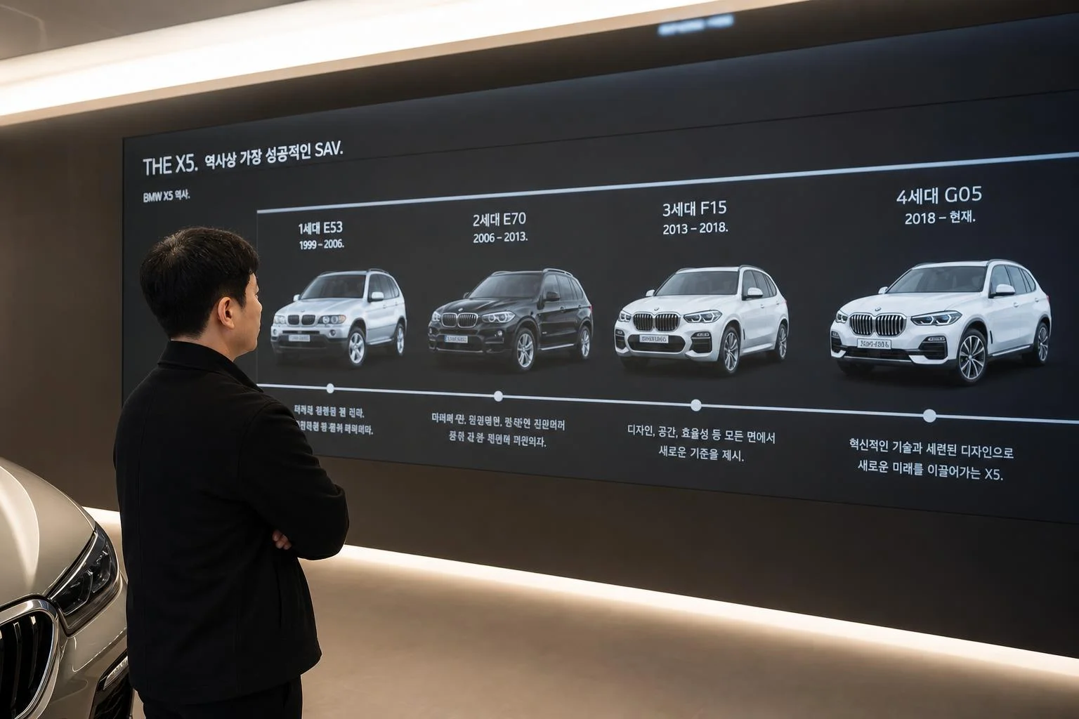 BMW X5, 이렇게 발전했어요!