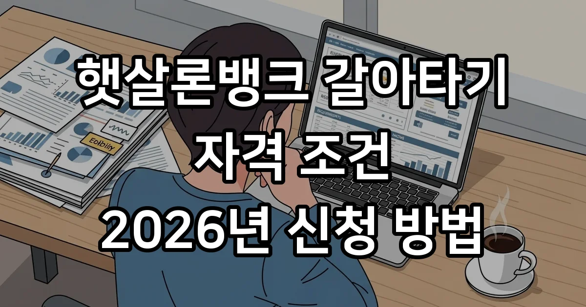 햇살론뱅크 갈아타기 자격 조건 2026년 신청 방법