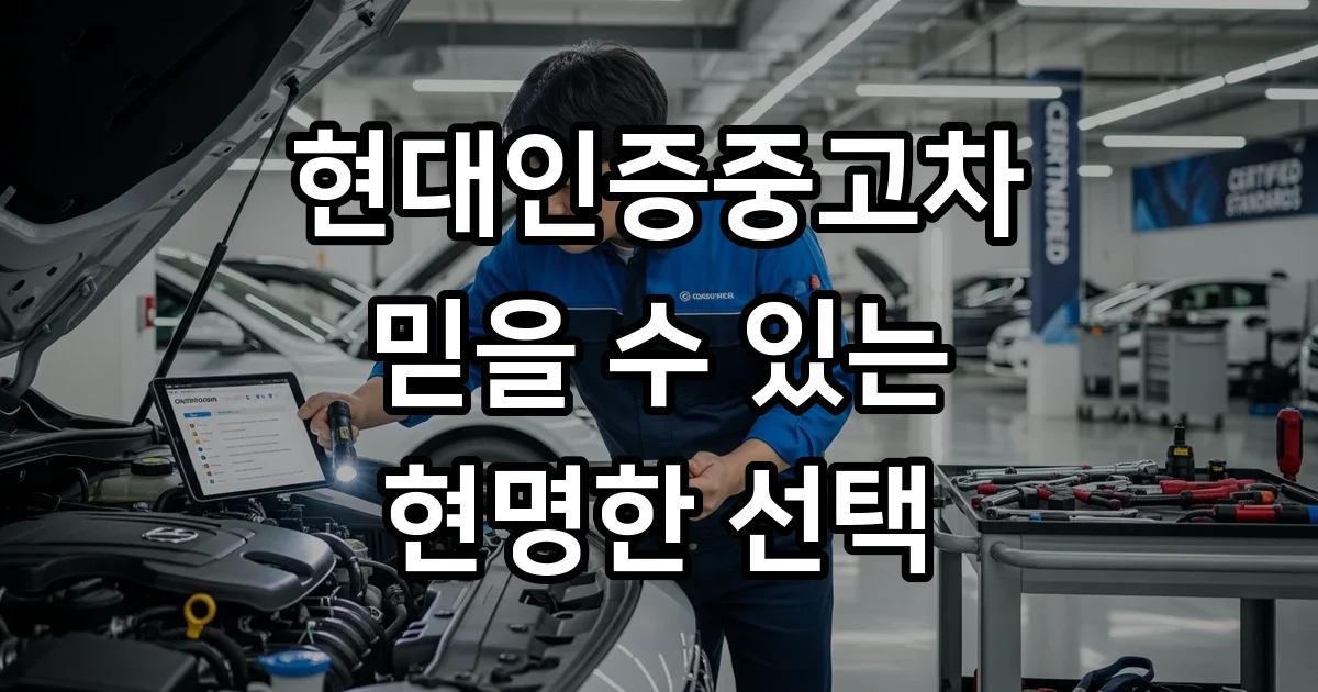 현대인증중고차 믿을 수 있는 구매 방법