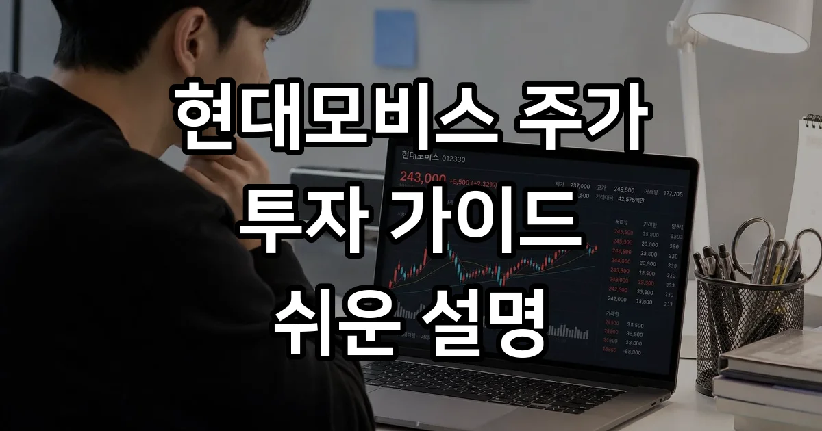 현대모비스주가 2026년 주식 흐름 전망