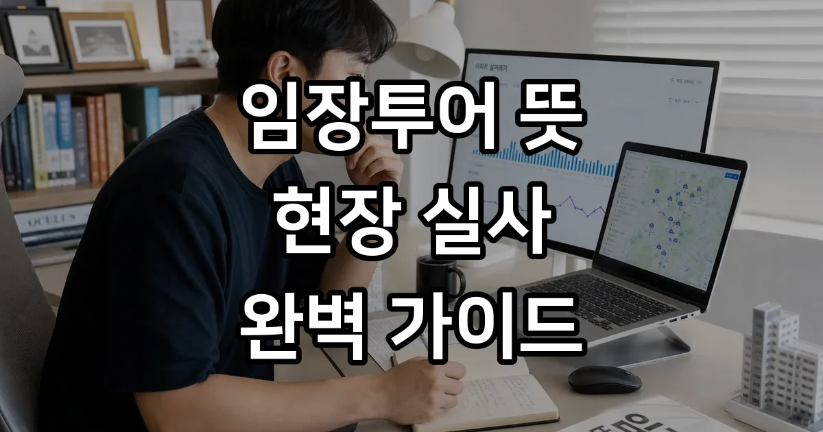 임장투어 뜻 중요성 2026년 체크리스트
