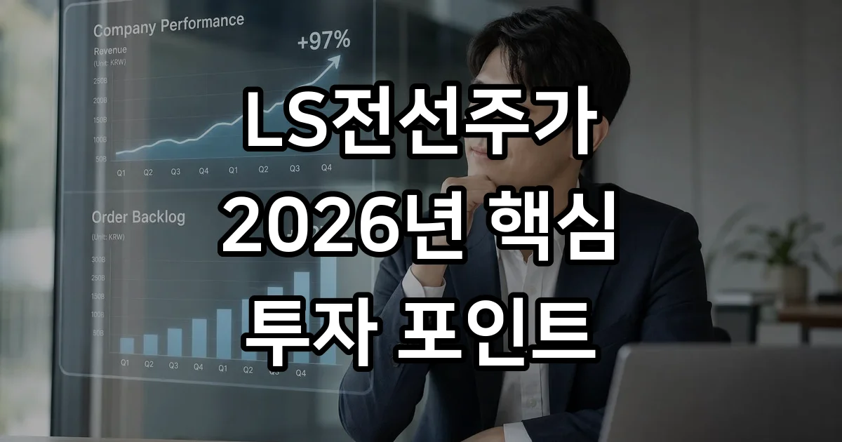 LS전선주가 2026년 실적 전망과 투자 핵심 포인트