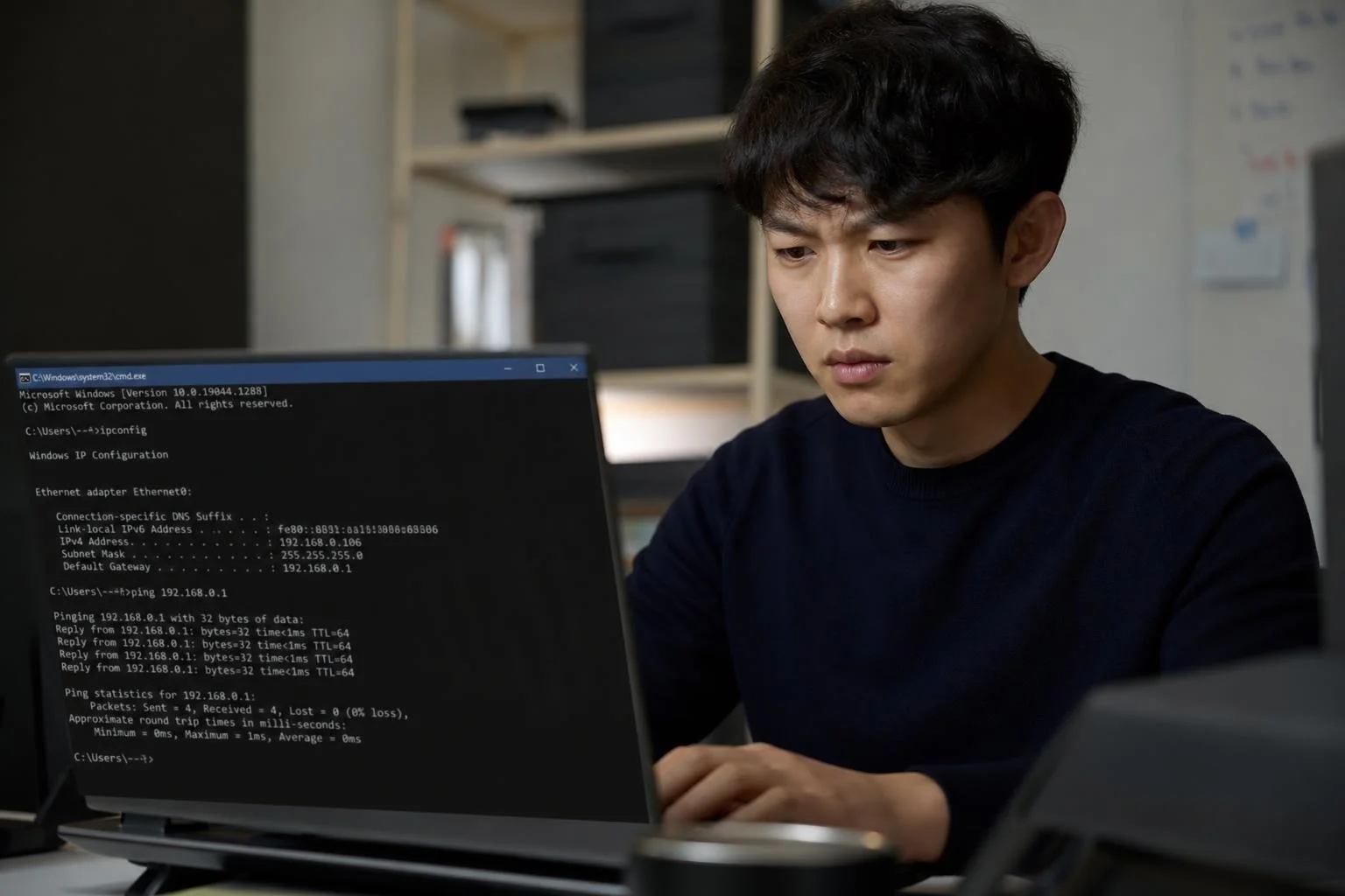 관리자 권한으로 명령 프롬프트 다시 실행하기