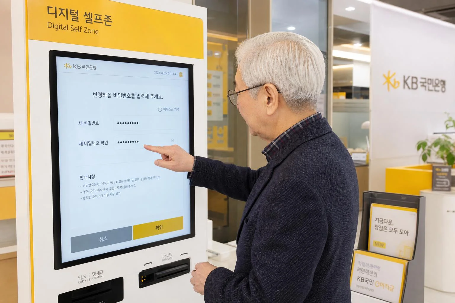 모바일이 어렵다면? 디지털 셀프 존과 영업점 방문