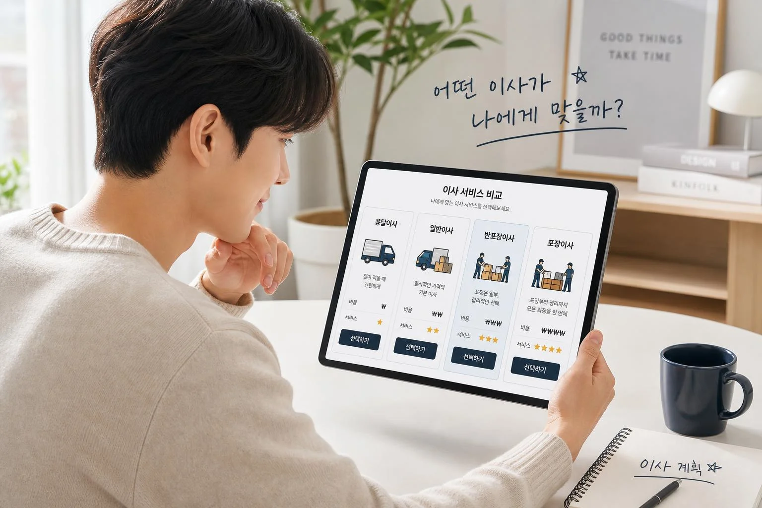 나에게 맞는 이사 방식은? 용달, 일반, 반포장, 포장이사 특징 비교