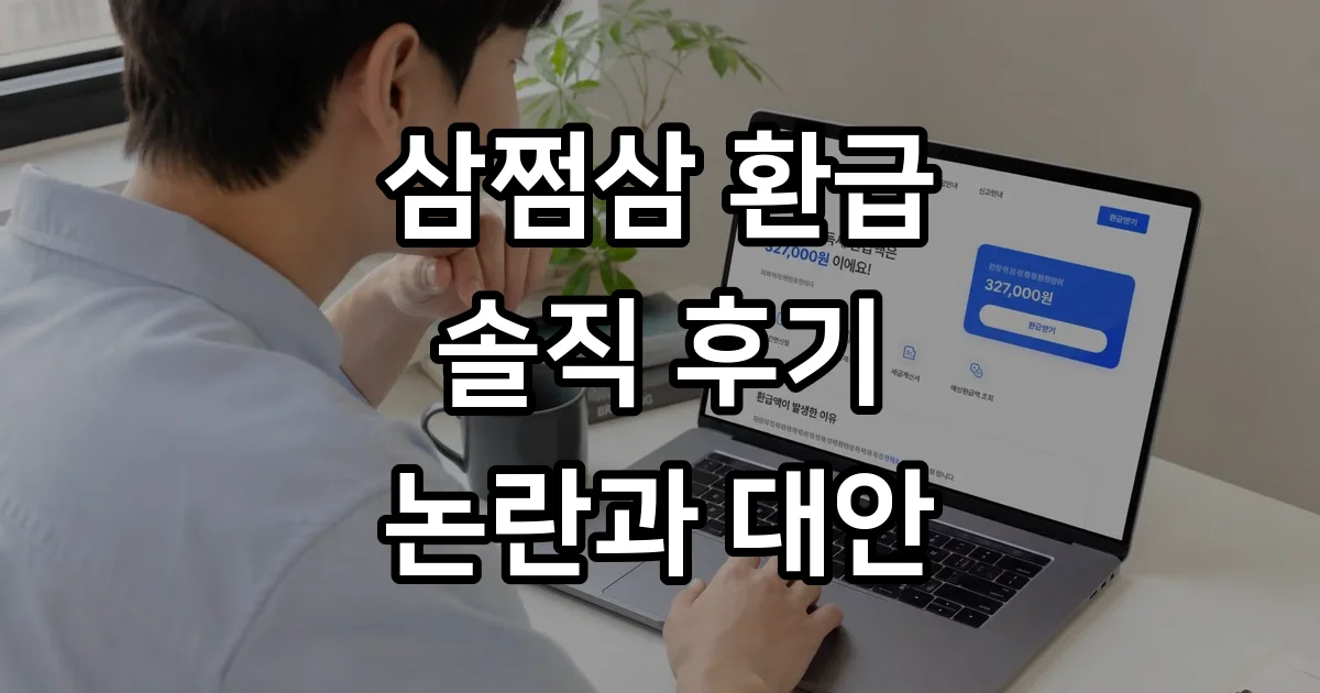 삼쩜삼 환급 신청방법 실제후기 국세청 대안