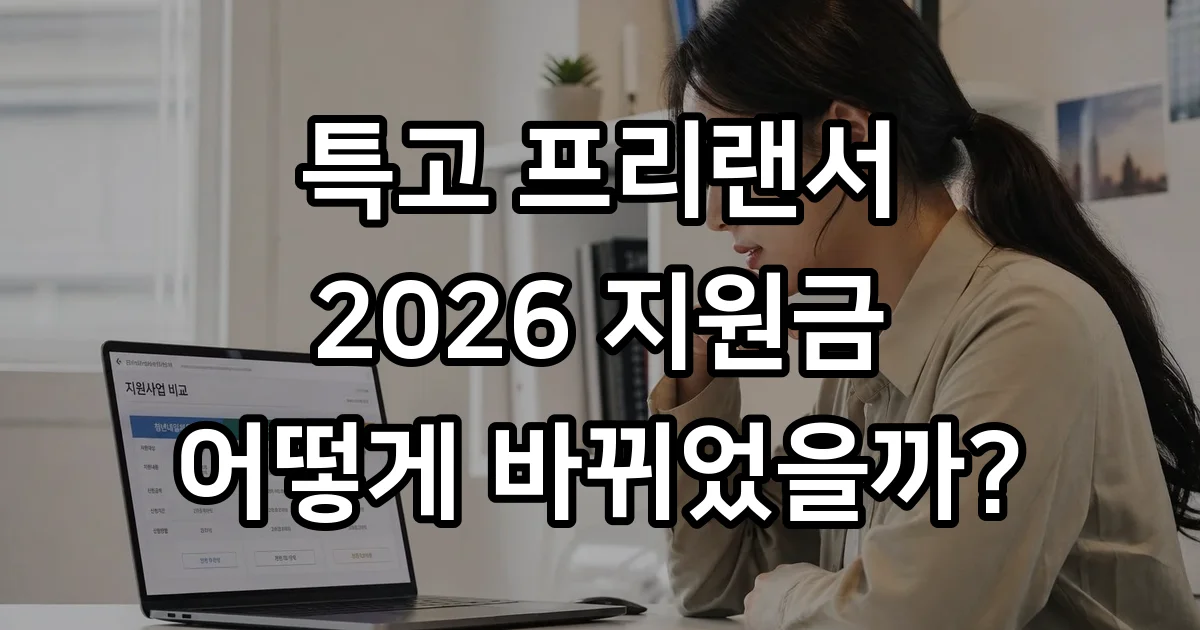 긴급고용안정지원금 2026년 특고 프리랜서 지원 변화