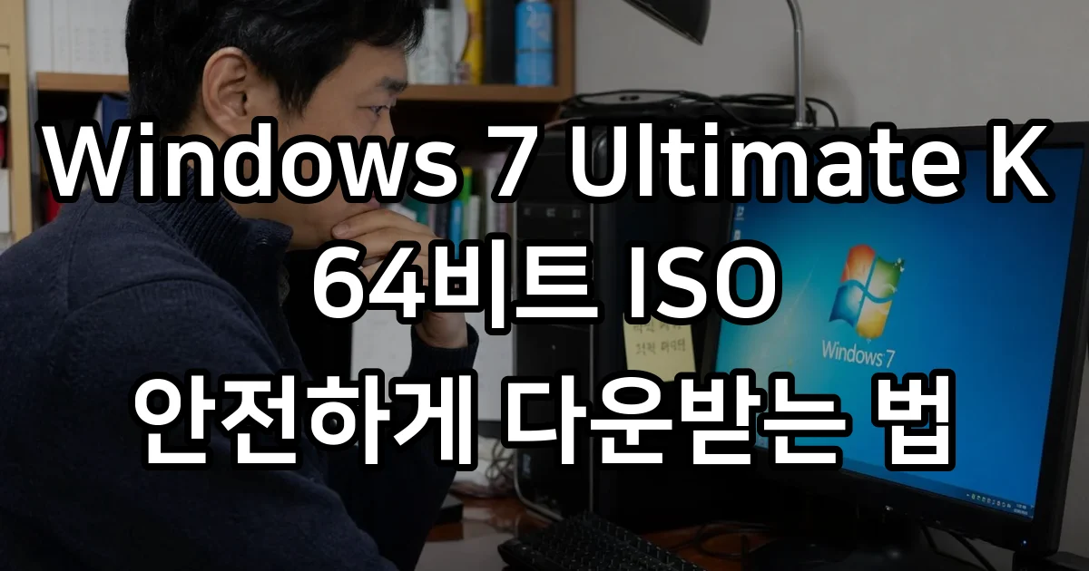 Windows 7 Ultimate K 64bit ISO 다운로드 가이드