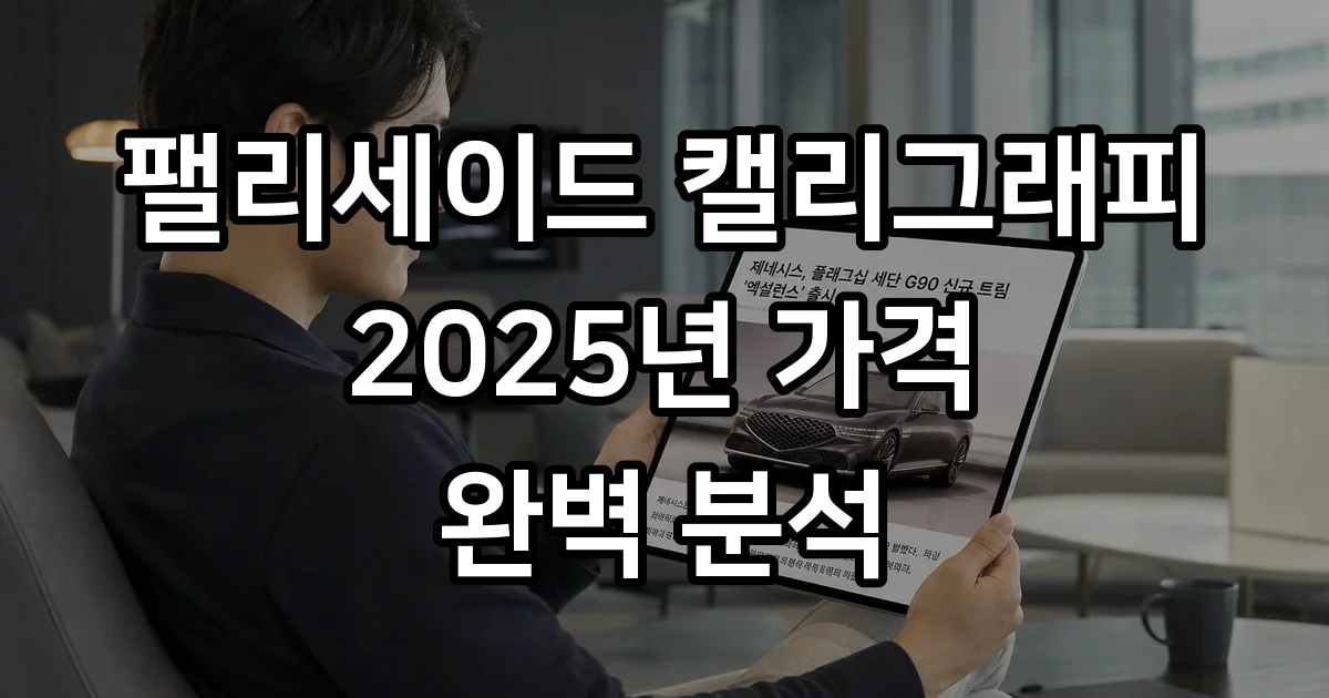 팰리세이드 캘리그래피 2025년 가격 외관 실내 특징