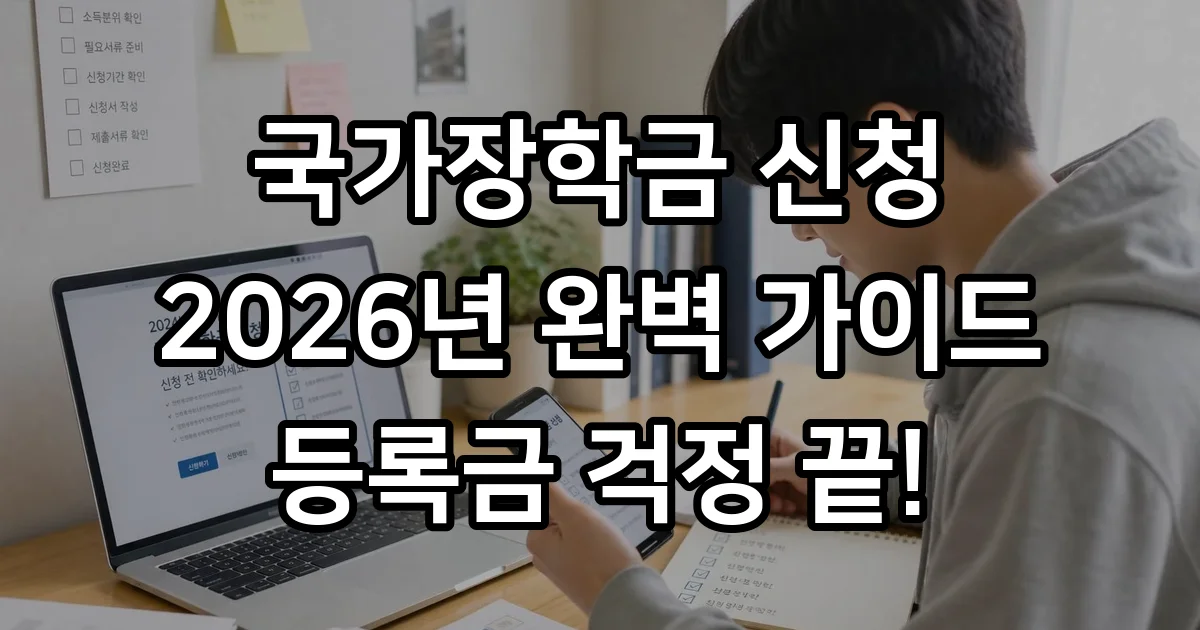 국가장학금 신청방법 2026년 자격 조건